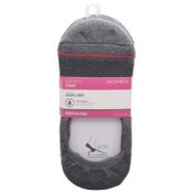 Wholesale - 3pk LADIES GREY CASUAL CUSHION LINERS SIZE 9-11 C/P 36, UPC: 194382027929